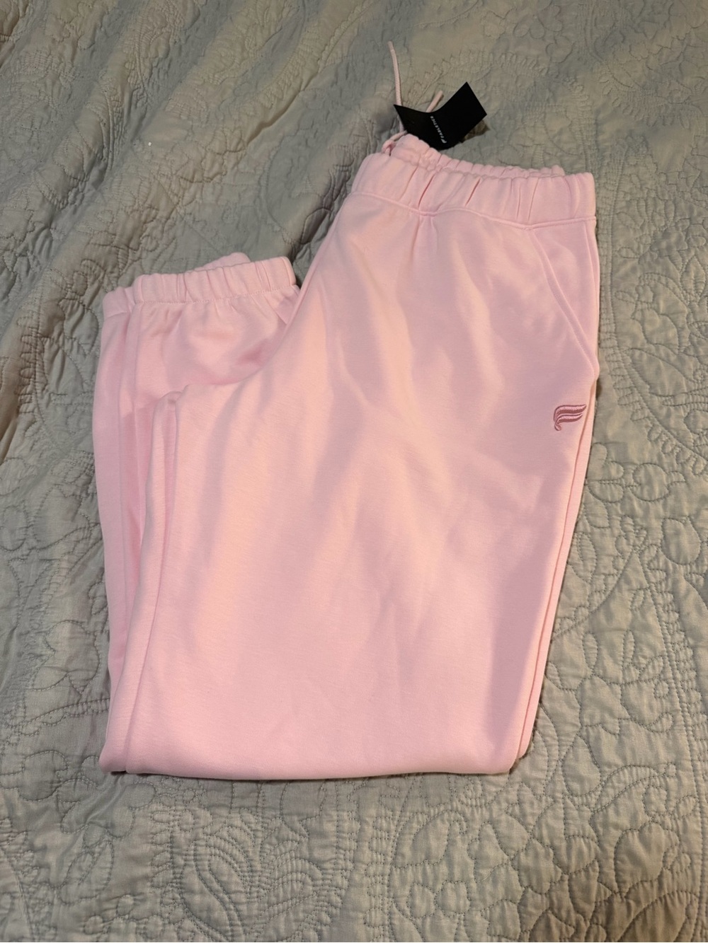 Fabletics Light Pink Drawstring Sweatpants